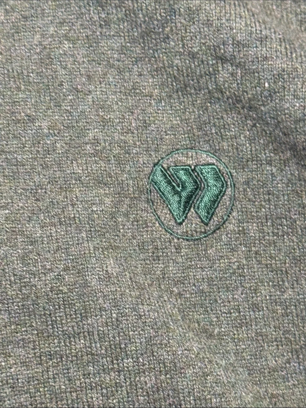 ROLEX Wimbledon VTG Forest Green Full Dual-Zip Cashmere Sweater Made in Italy XL - Picture 3 of 16
